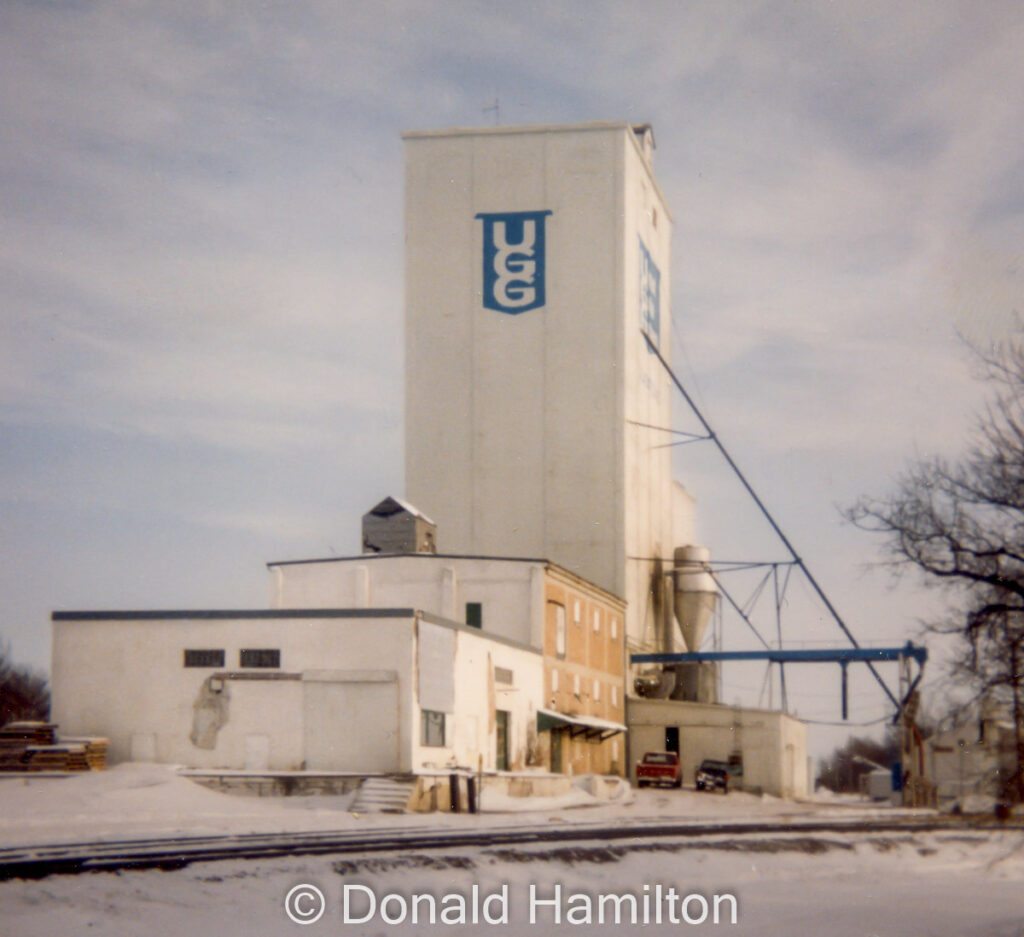 UGG grain elevator in Gladstone, Manitoba.