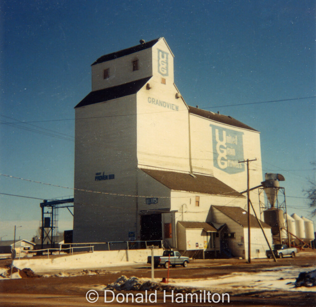 UGG grain elevator in Grandview, Manitoba.