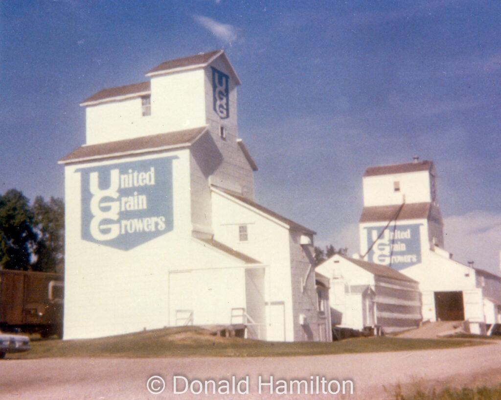 Two UGG grain elevators