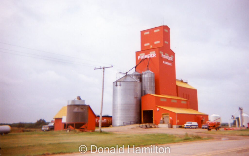 Pioneer grain elevator in Kamsack, Saskatchewan