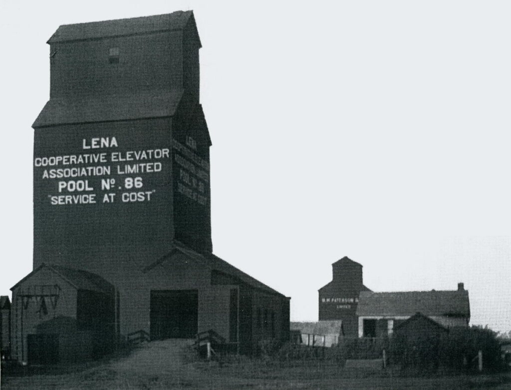 Old wooden grain elevators