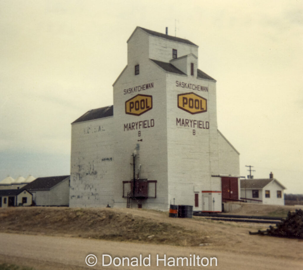 Grain elevator in Maryfield Saskatchewan