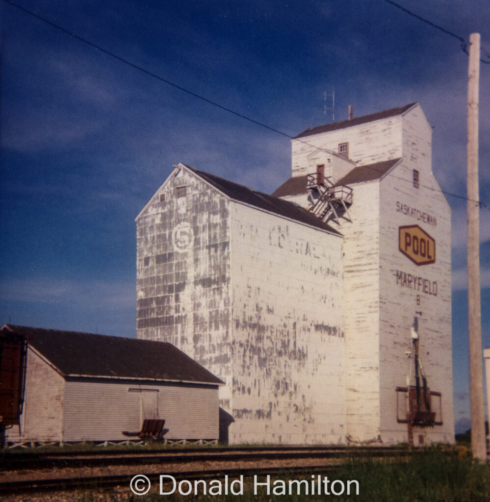 Saskatchewan Wheat Pool grain elevator in Maryfield Saskatchewan