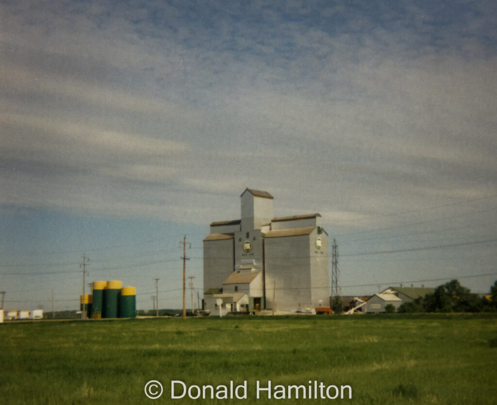 Mile 10.6 grain elevator outside Winnipeg, MB, April 1991.