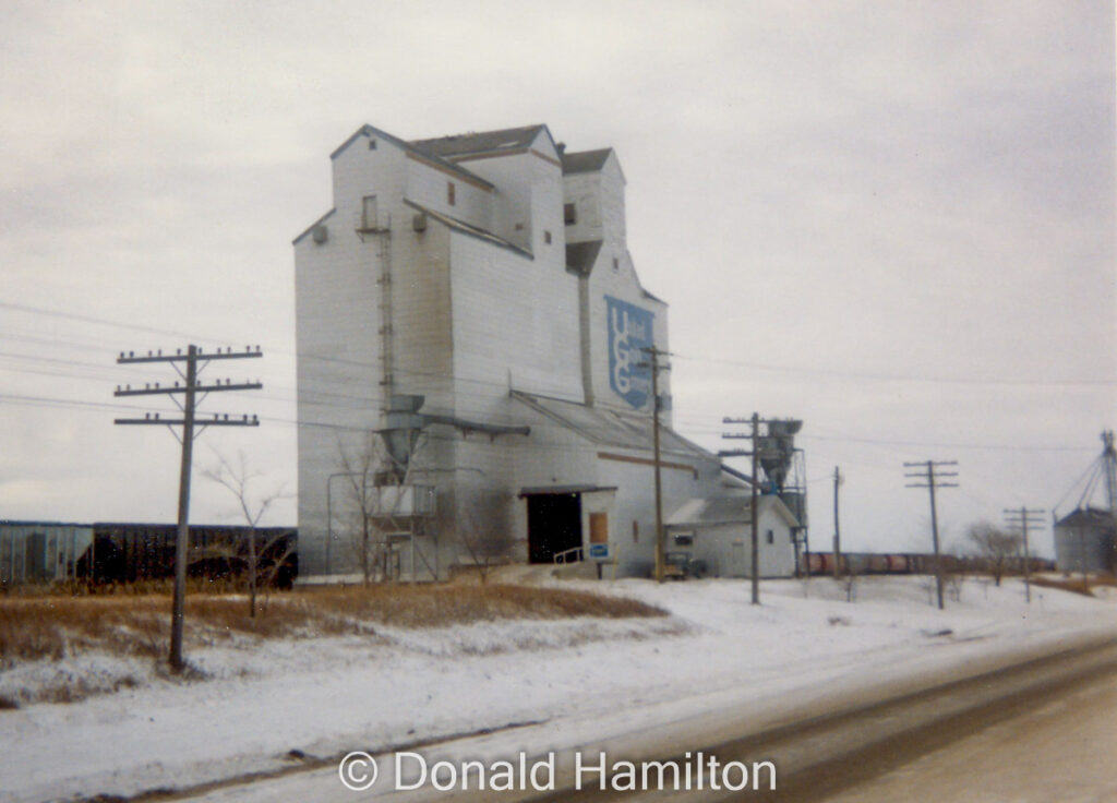 UGG Grain elevator in Rivers, Manitoba, December 1990