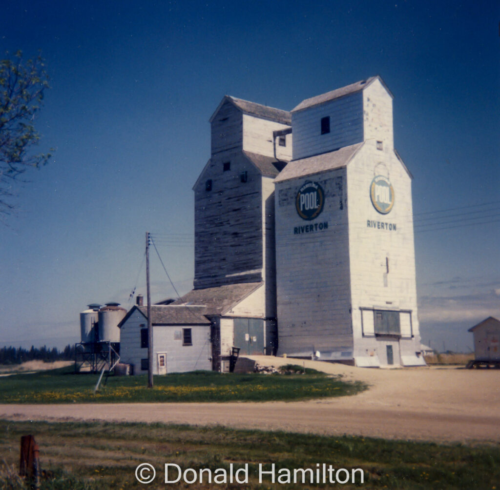 Riverton, Manitoba grain elevator, April 1991.