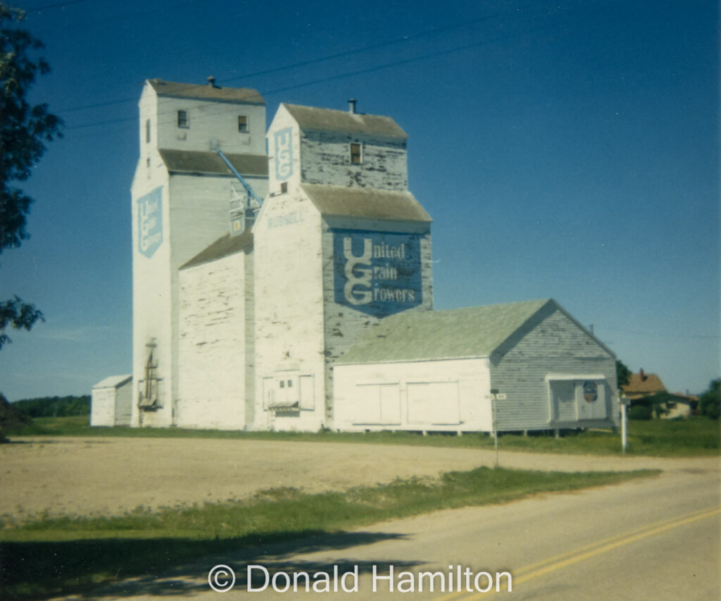 UGG grain elevator in Russell, Manitoba