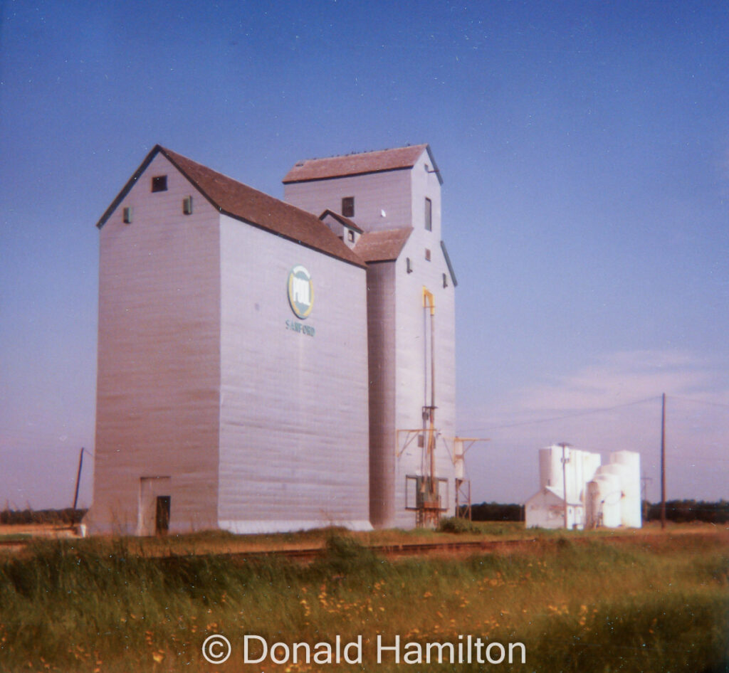 Wooden grain elevator