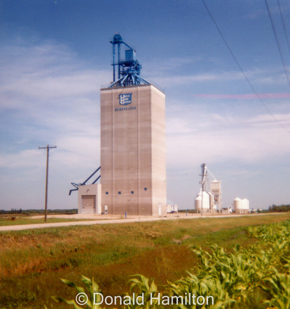 UGG grain elevator outside Beauseour, Manitoba.