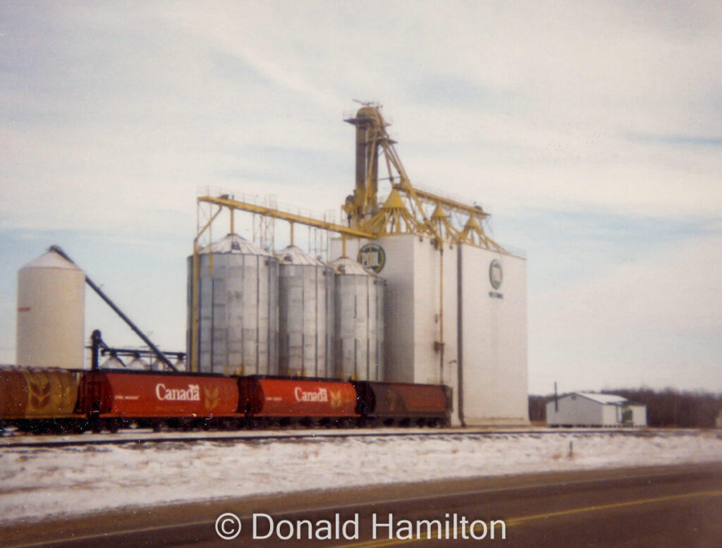 Westroc Manitoba Pool grain elevator, December 1990