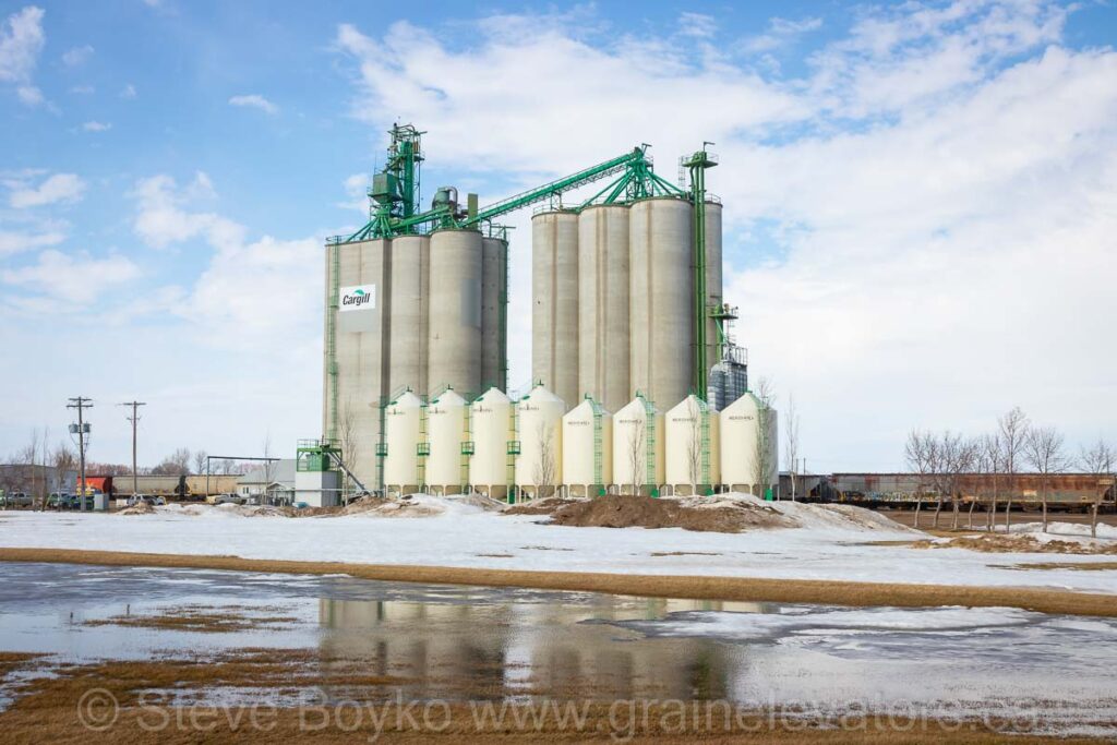 Cargill grain elevator in Dauphin, MB, March 2022. Contributed by Steve Boyko.