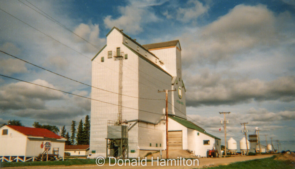 Cypress River grain elevators, September 1995.