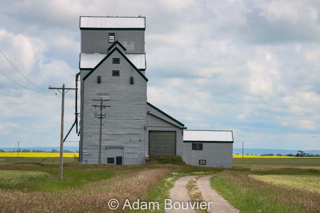 Dalny, Manitoba grain elevator, July 2020.