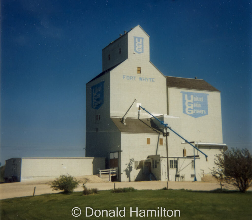 UGG grain elevator in Fort Whyte, April 1991