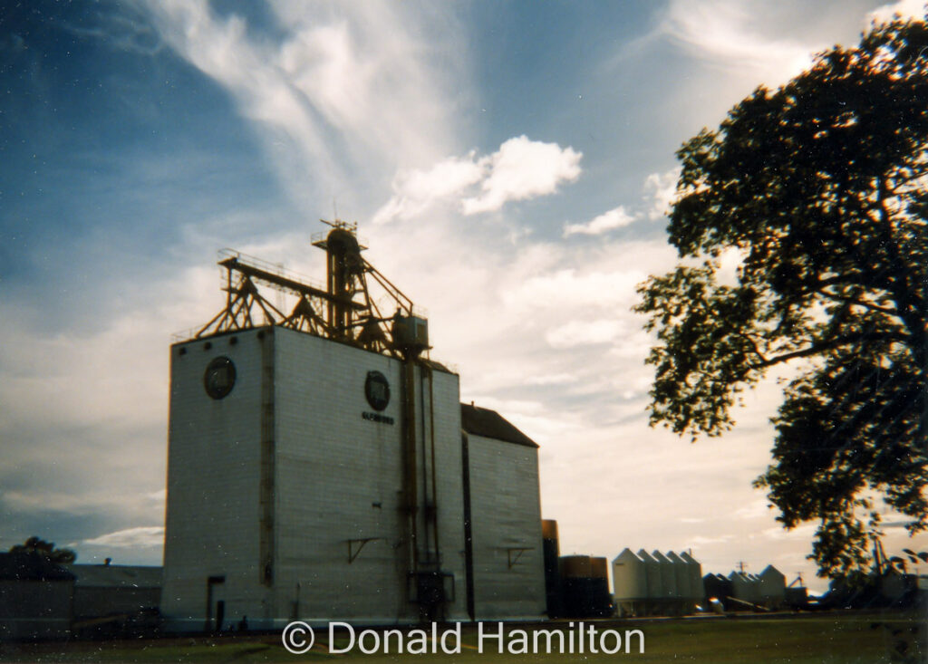 Grain elevator in Glenboro, MB, September 1995.