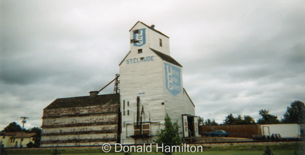 UGG grain elevator in St. Claude, MB, August 1995.