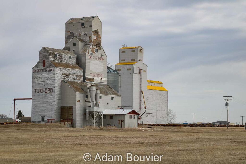 Tuxford, SK grain elevators, April 2021.