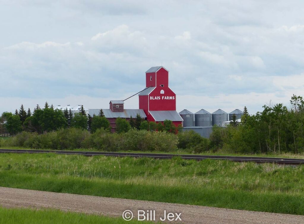Blais Farms grain elevator in Bresaylor, SK, June 2022. Contributed by Bill Jex.