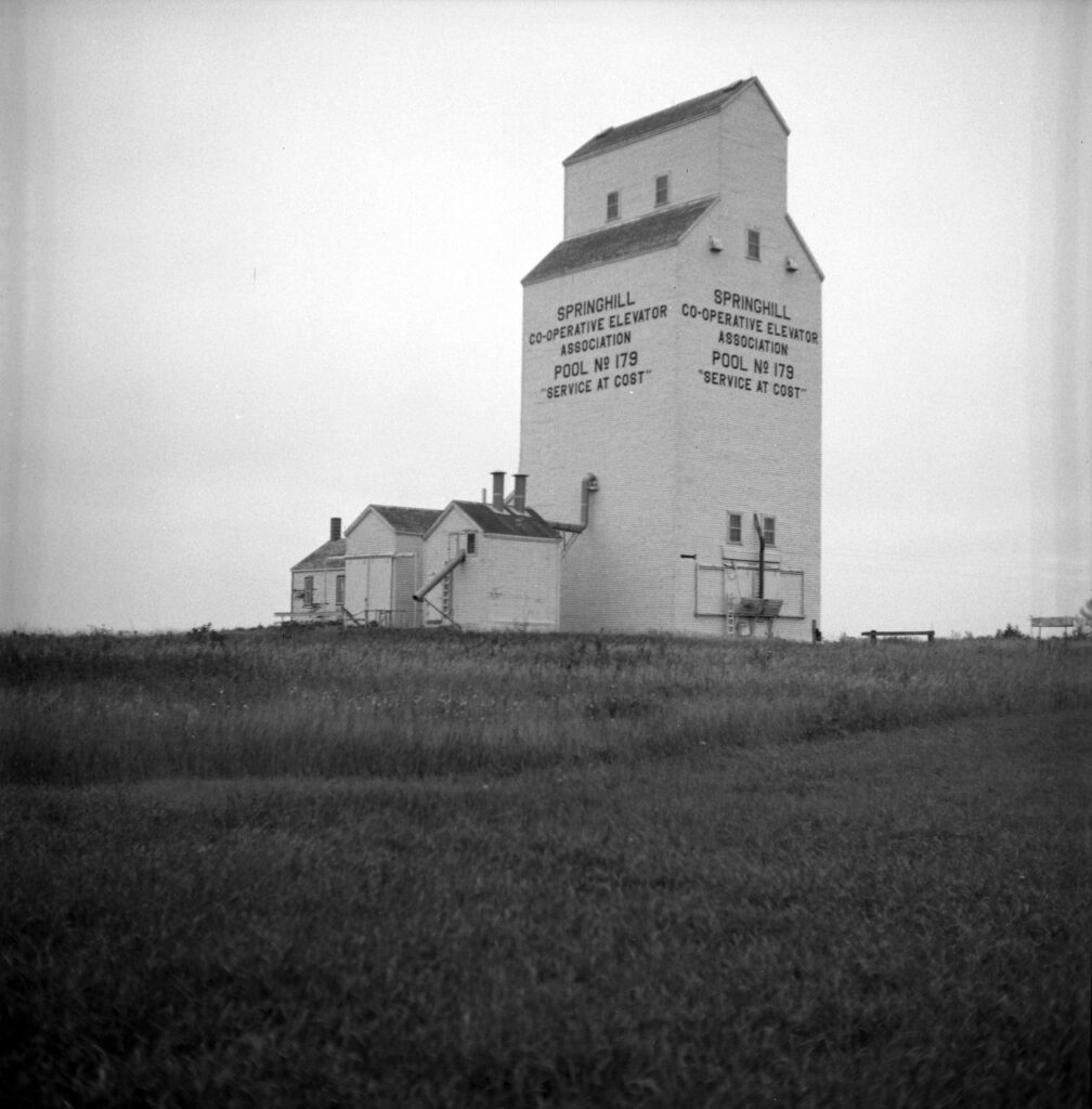 Springhill, Manitoba grain elevator, September 1985.