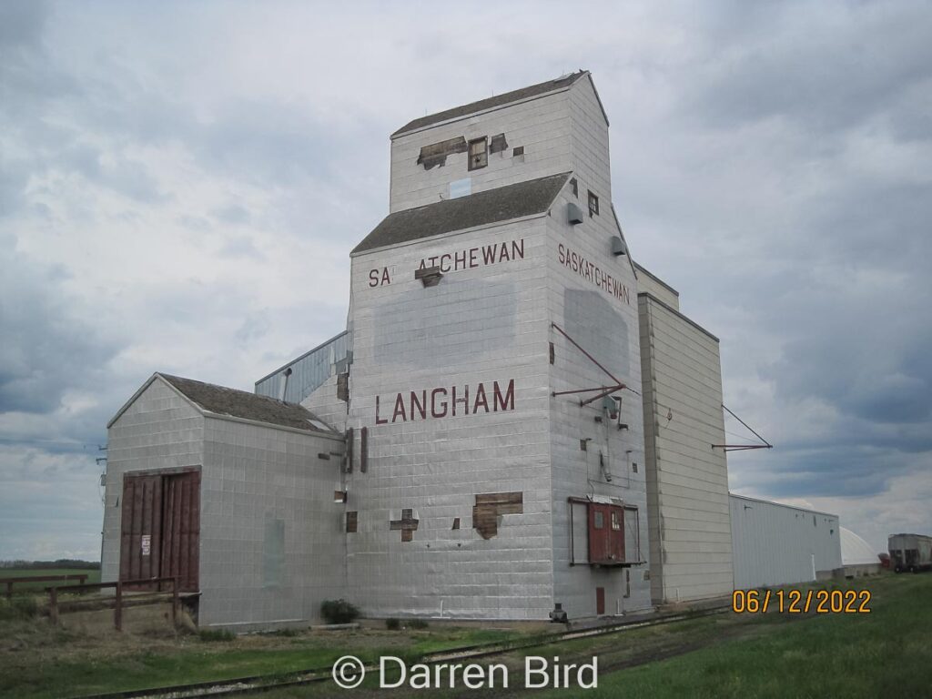 Grain elevator in Langham, SK, June 2022. Contributed by Darren Bird.