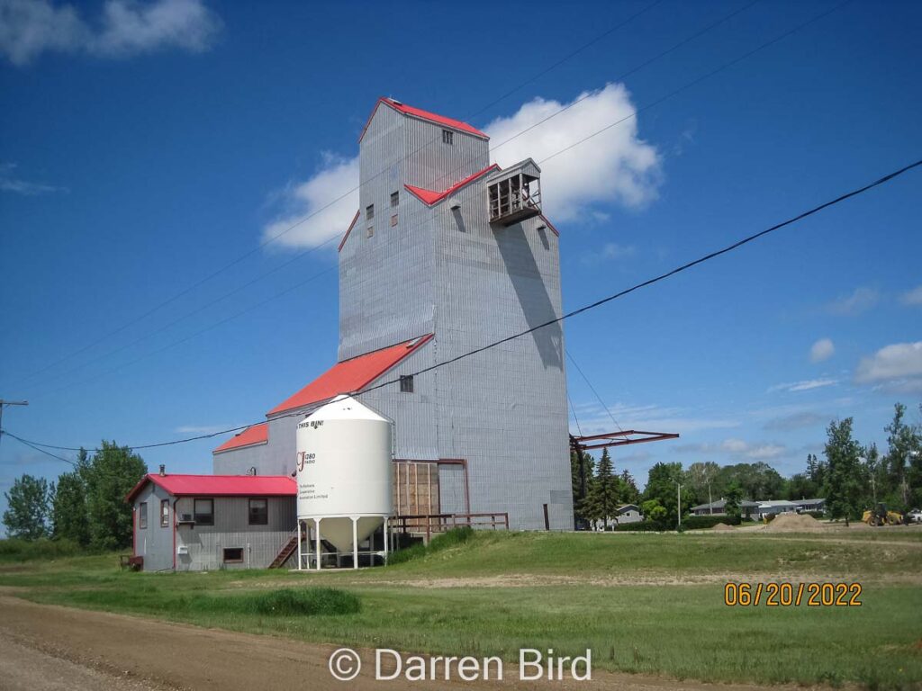 Redvers, SK grain elevator, June 2022. Contributed by Darren Bird.