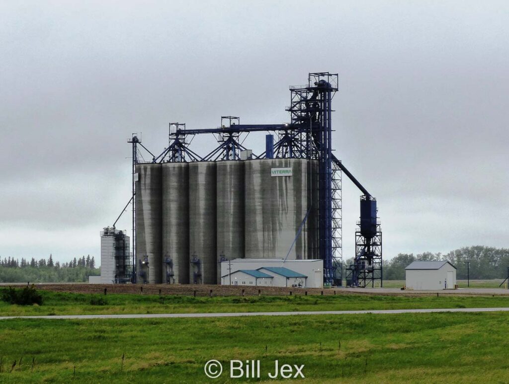 Viterra grain elevator outside Vegreville, AB, June 2022. Contributed by Bill Jex.