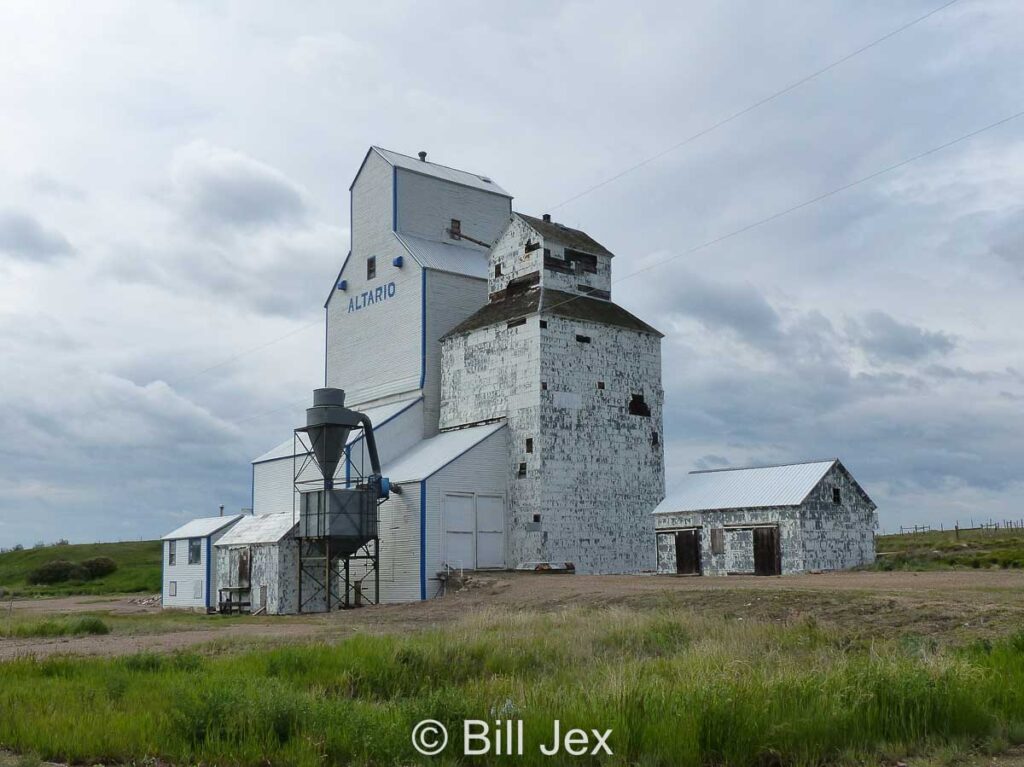 Grain elevator in Altario, AB, June 2022. Contributed by Bill Jex.