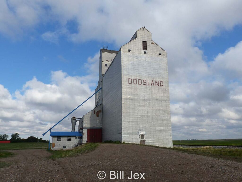 Grain elevator in Dodsland, SK, June 2022. Contributed by Bill Jex.