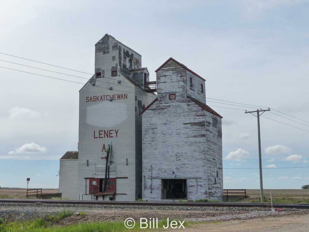 Grain elevator in Leney, SK, June 2022. Contributed by Bill Jex.