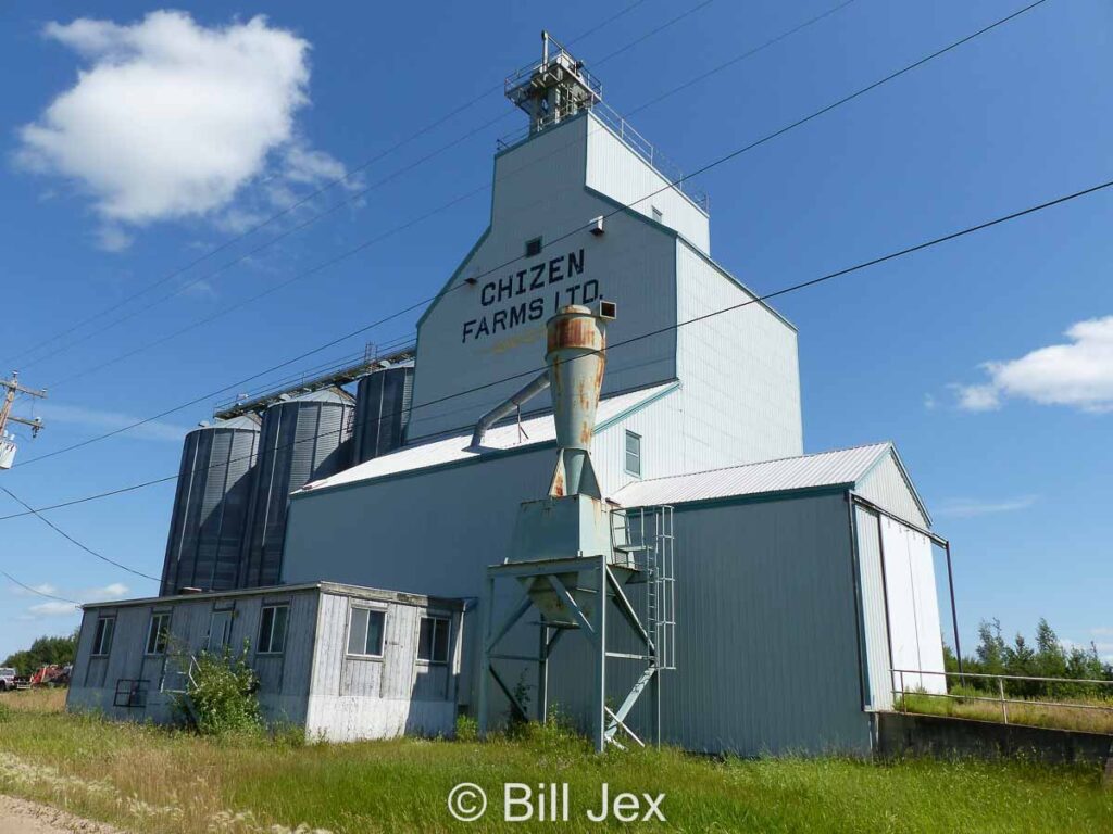 Thorhild, AB grain elevator, July 2022. Contributed by Bill Jex.