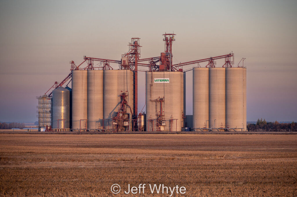 Viterra grain elevator near Melfort, SK, Oct 2022. Contributed by Jeff Whyte.