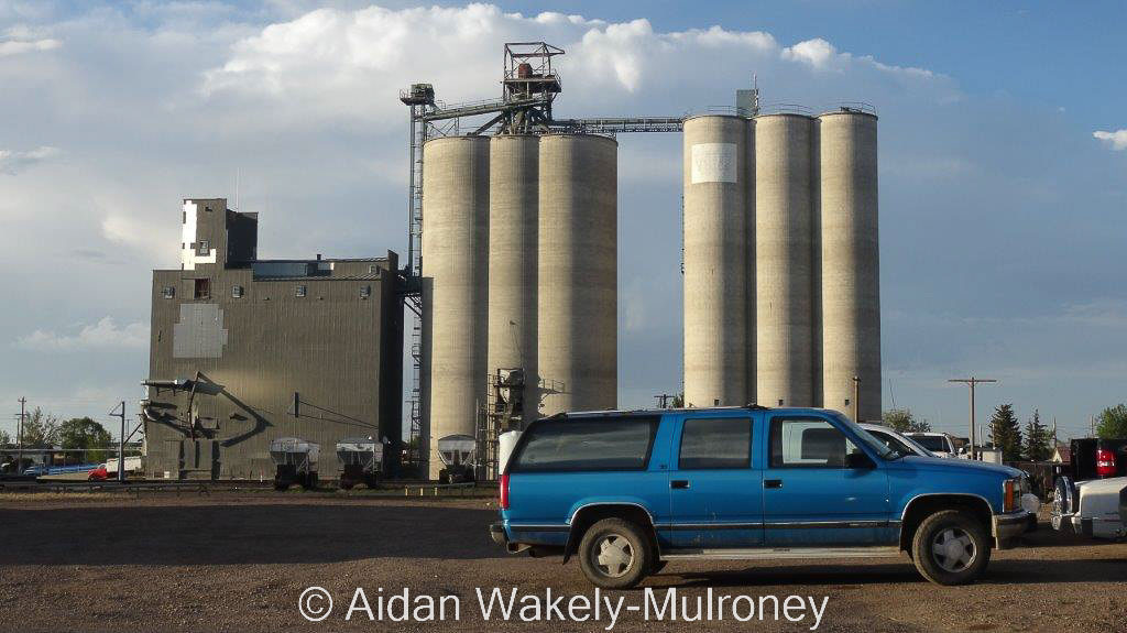 Grain elevator in Cut Bank, MT. Contributed by Aidan Wakely-Mulroney.